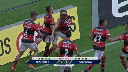 Flamengo penalties 2 (6) x (5) 2 Palmeiras for the 2021 Brazilian Super Cup