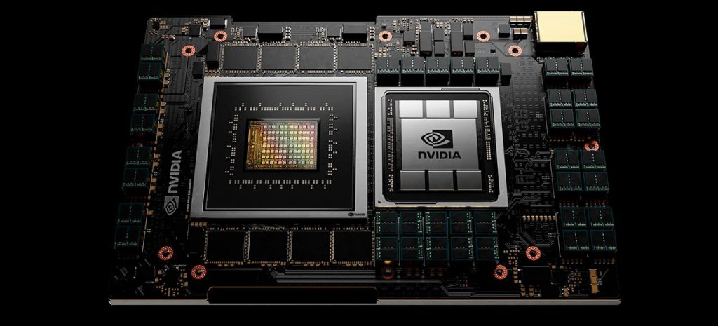 Intel CEO interacts with NVIDIA's Grace CPU