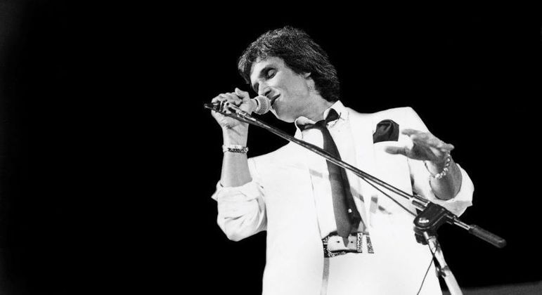 Roberto em show em São Paulo em 1983
