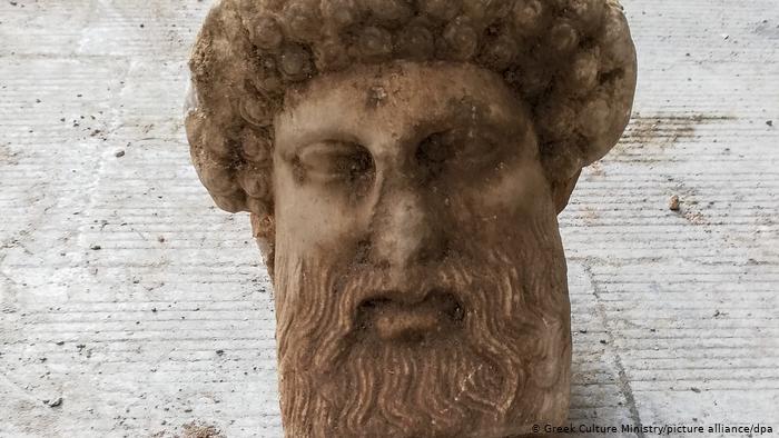 Head of Hermes discovered in Athens, Greece