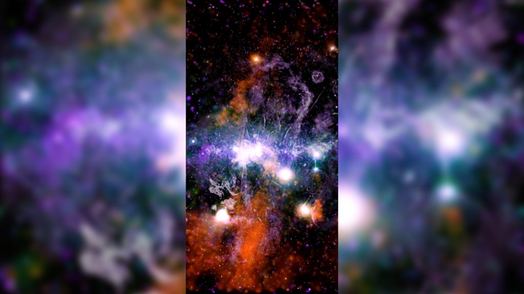 NASA publishes an unpublished image showing the “violent energy” of the Milky Way