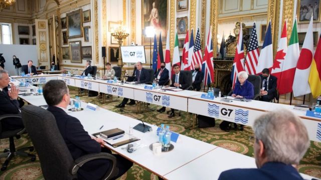 G7 meeting in London.