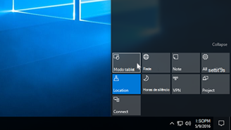Tablet mode