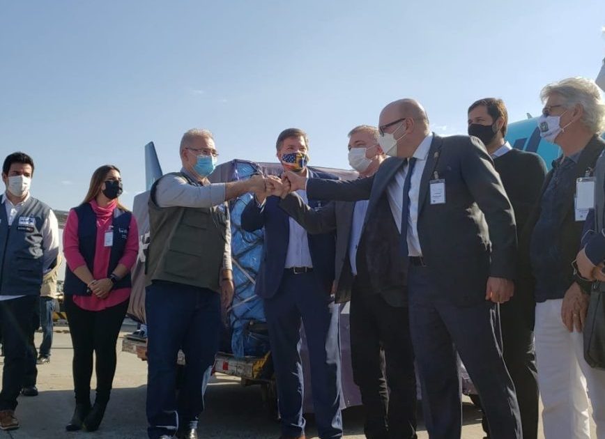 Brazil receives the second batch of vaccines donated by the United States
