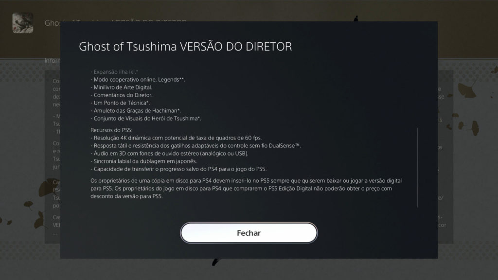 Director's Ghost version Tsushima