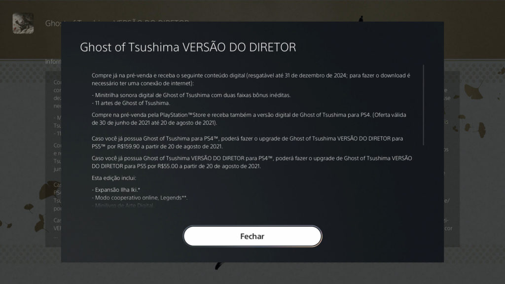 Director's Ghost version Tsushima