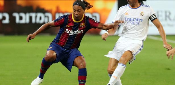 In a friendly match for legends, Real Madrid beat Barcelona in Israel