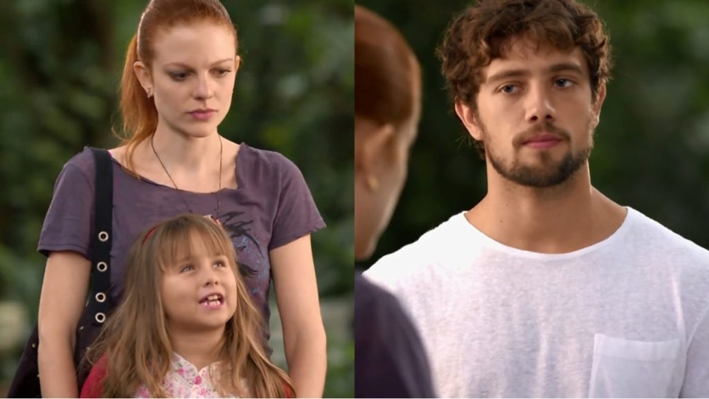 Julia spreads a bad rumor and causes an argument between Rodrigo and Fernanda