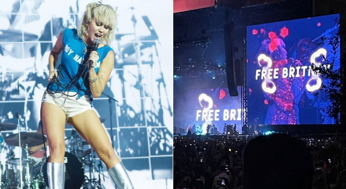 Miley Cyrus campaigns to end Britney Spears' guardianship