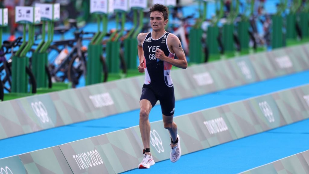 The England team dominated the triathlon mixed relay, winning gold and making history