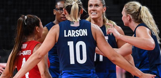The United States defeated Serbia in the women’s volleyball final