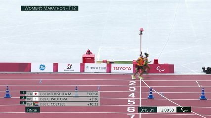 Edenosa de Jesus Santos finished fourth in the women's T12 marathon - Tokyo 2020 Paralympic Games
