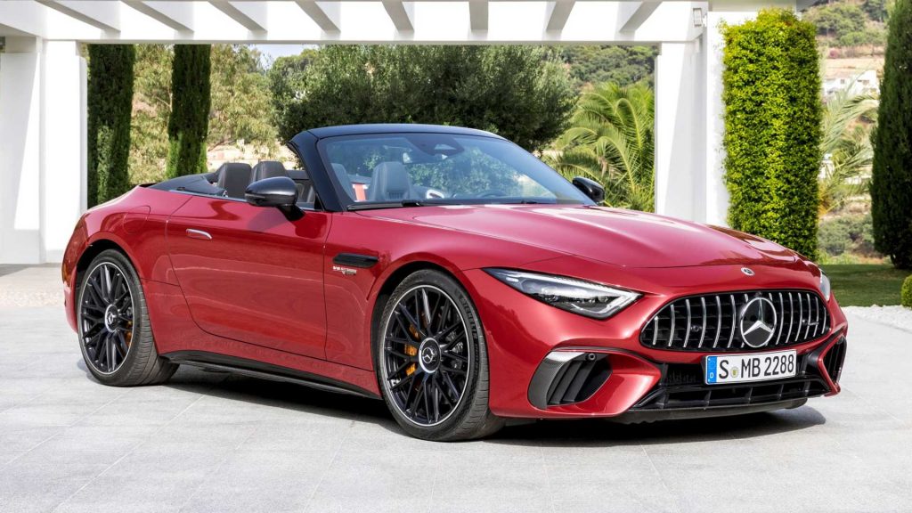 Mercedes-AMG SL 2022 debuts with fabric roof and 585 horsepower