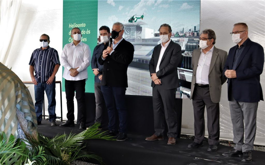 The cornerstone of the new Unimed Litoral Hospital in Itajaí . has been launched