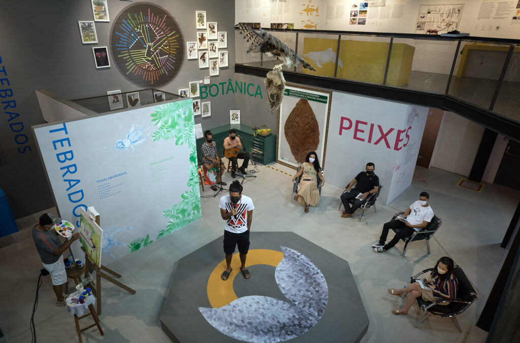 Sarao combines art and science at an event related to climate change