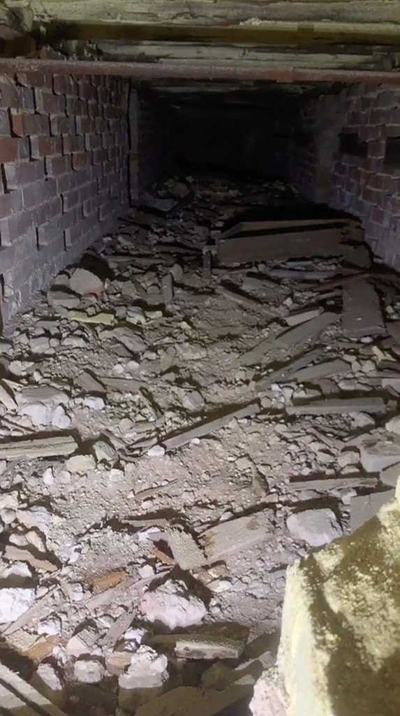 A secret passage is discovered behind a bookshelf in a 500-year-old house.