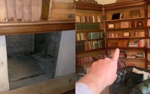 A secret passage has been discovered behind a bookshelf in a 500-year-old house – Casa Vogue