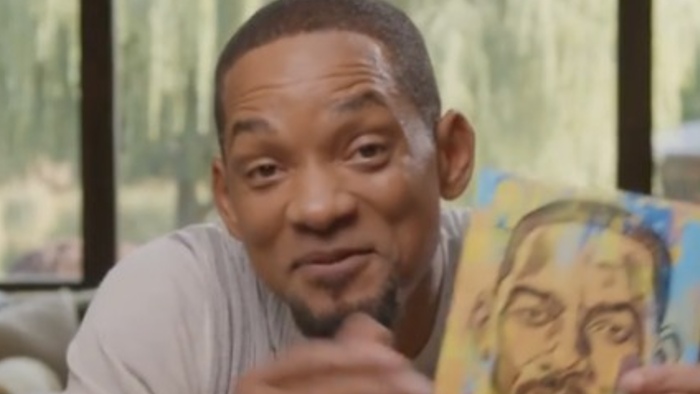 Will Smith laughs with an imitation of Arnold Schwarzenegger