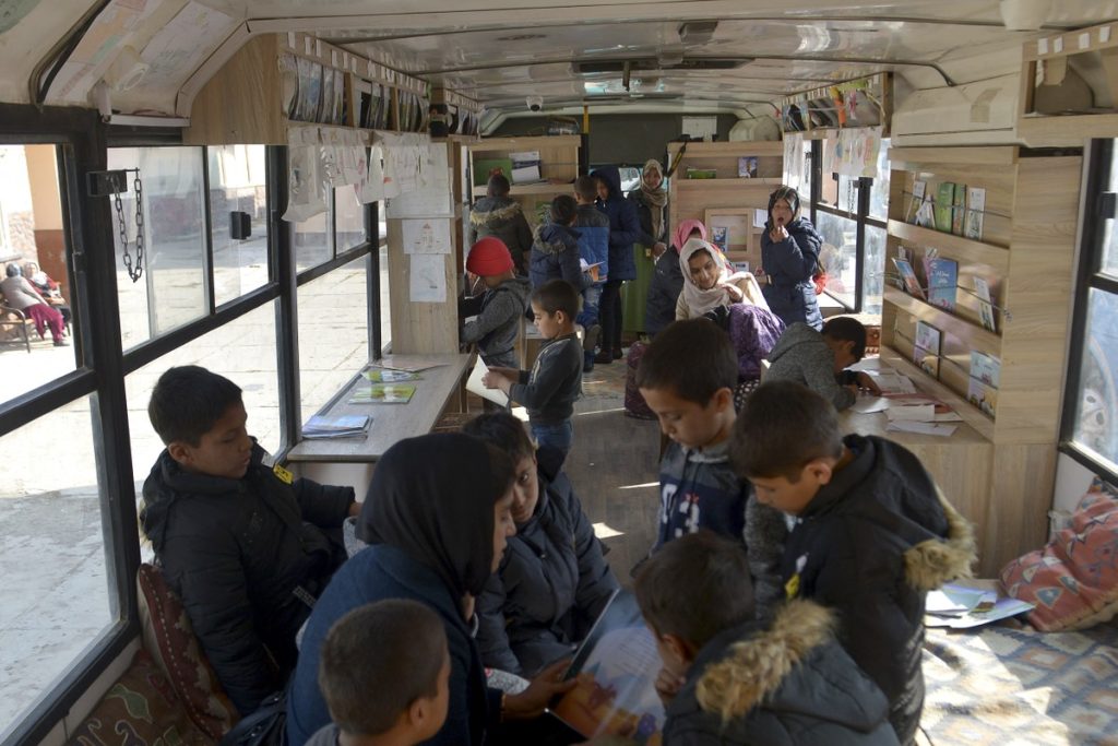 Children’s mobile libraries return to Kabul after their disappearance as the Taliban rise to power |  Look how cute it is