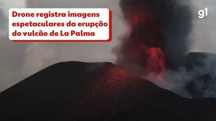 Drone captures stunning photos of La Palma volcano eruption