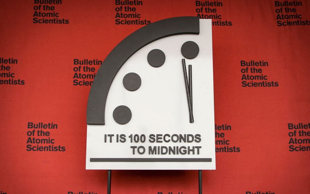 "Apocalypse Clock" has 100 seconds to midnight |  Globalism