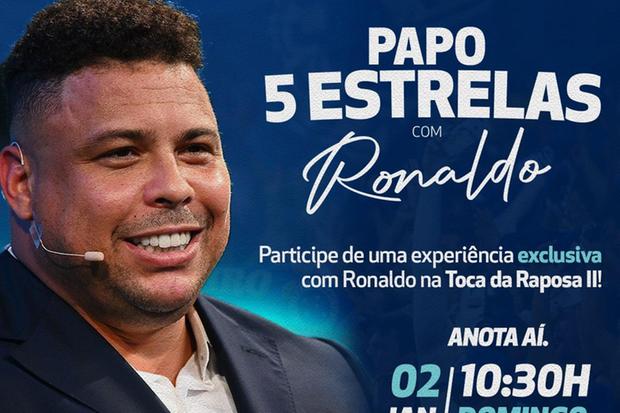 Watch how Cruzeiro celebrates with Ronaldo on Sunday