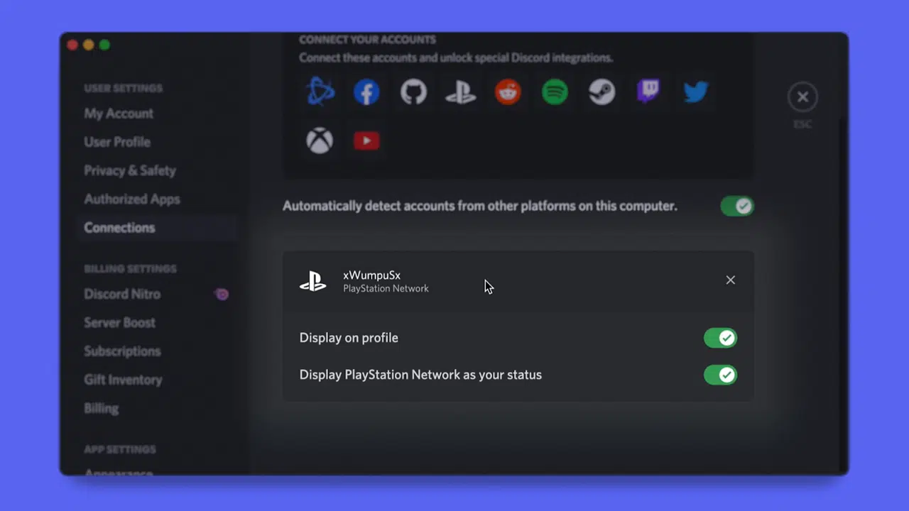 Discord E Playstation