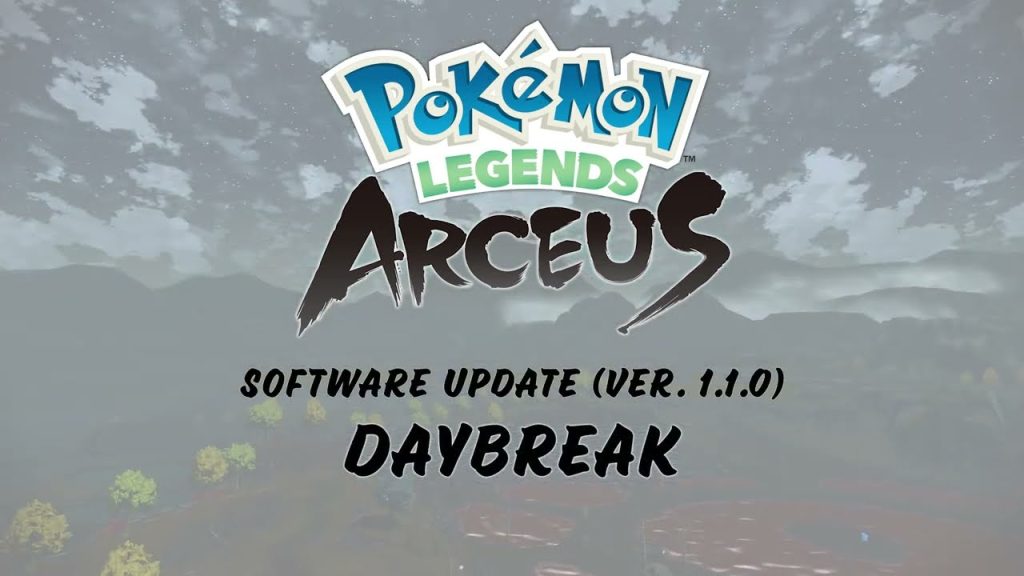 Arceus gets the update to version 1.1.0 - 'DAYBREAK' revealed, details - Switch Brasil