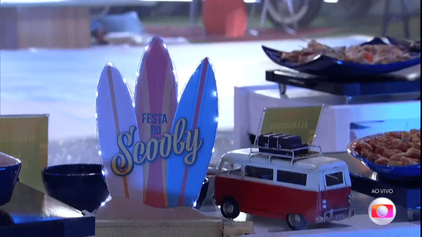 BBB 22: Pedro Scooby's Beach Party Decorations - clone/globoplay