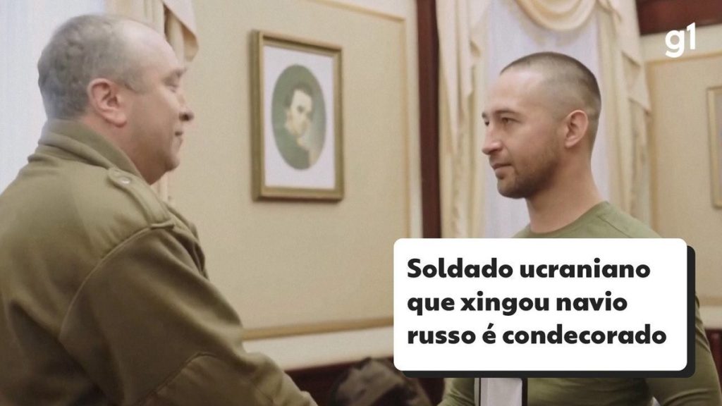 Ukraine honors guard who allegedly insulted Russian warship  Ukraine and Russia