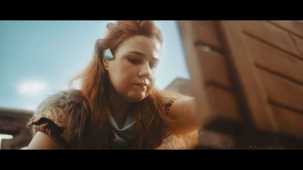 Motion shows Aloy climbing buildings in Sao Paulo