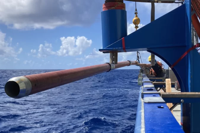Research collects deepest sediment core in the Atlantic Ocean