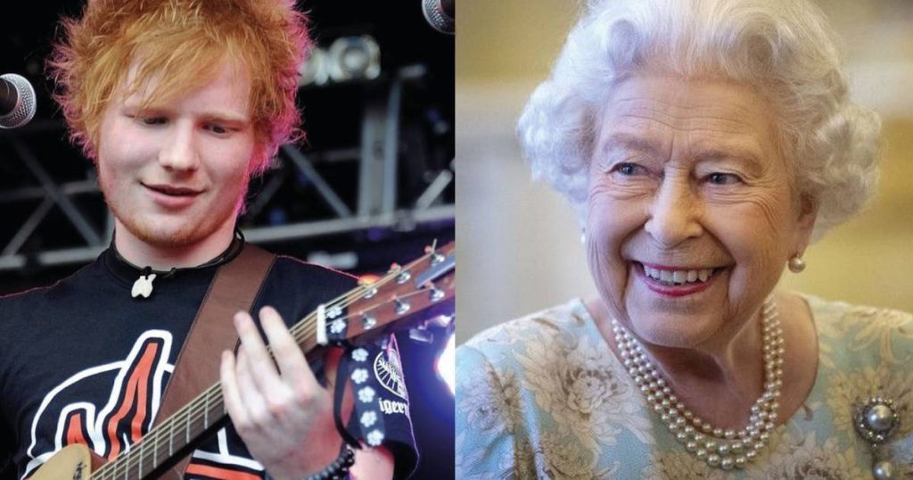 This is the platinum jubilee honor of Queen Ed Sheeran