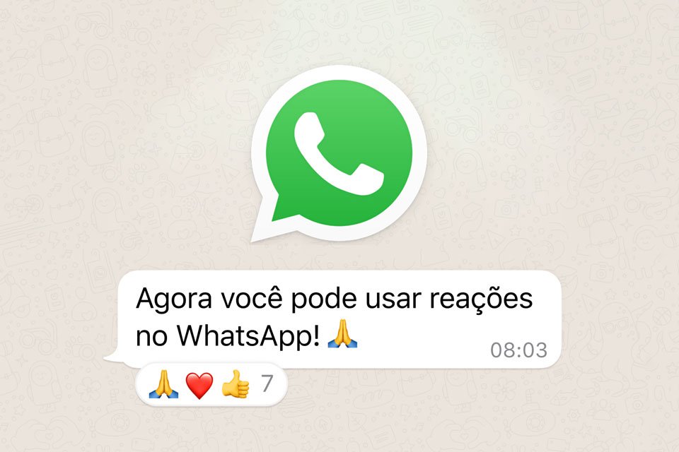 Imagem de: WhatsApp: como usar as novas reações de mensagens