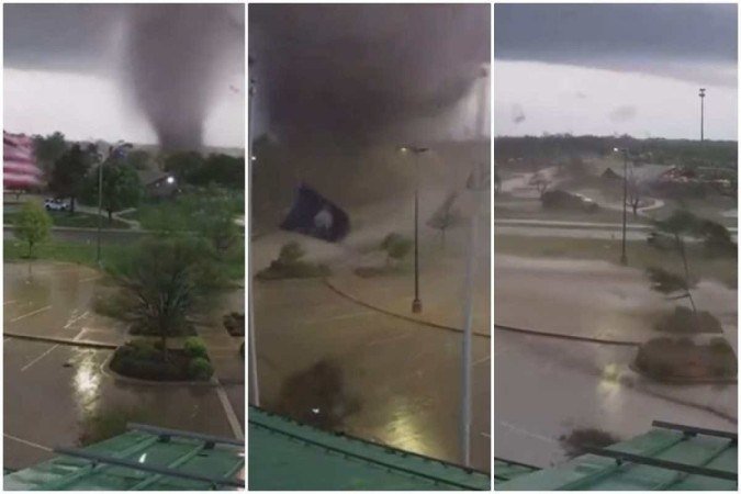 Hurricane hits rural US city;  awesome pictures
