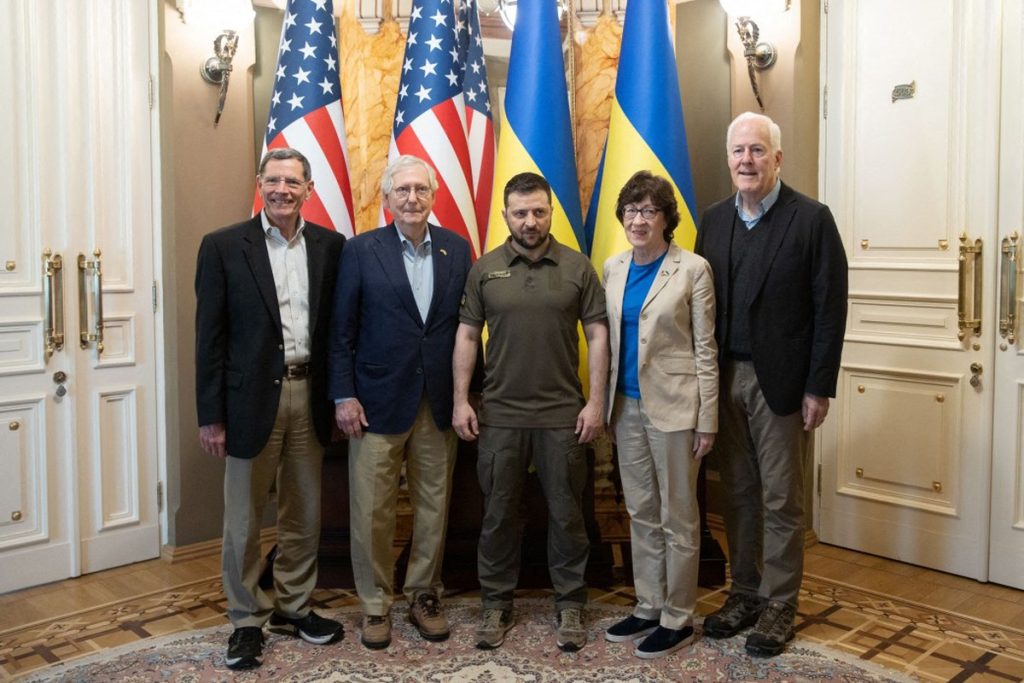 Volodymyr Zelensky’s meeting with US lawmakers in Kyiv |  Ukraine and Russia