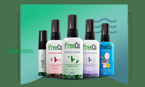 FreeCô contains a range of aroma blockers with different scents