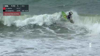 Griffin Colpento has a 4.80 and won the semi-finals in El Salvador at the World Surfing Championships.