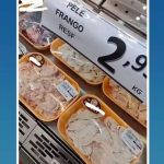 An image of a Chinese chicken skin spreads in Vila Velha supermarket