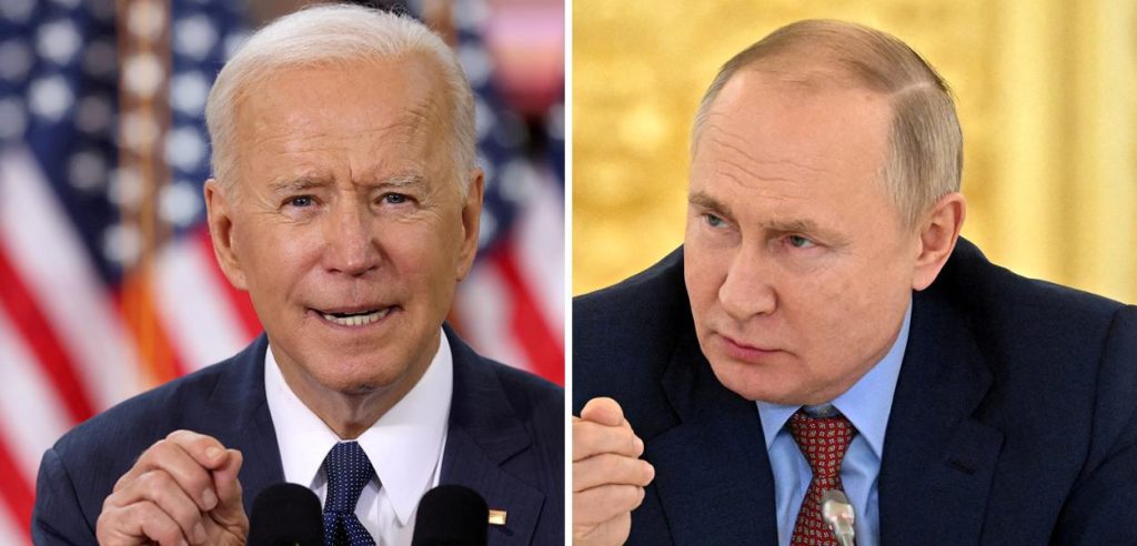 www.brasil247.com - Presidentes Joe Biden (EUA) e Vladimir Putin (Rússia)