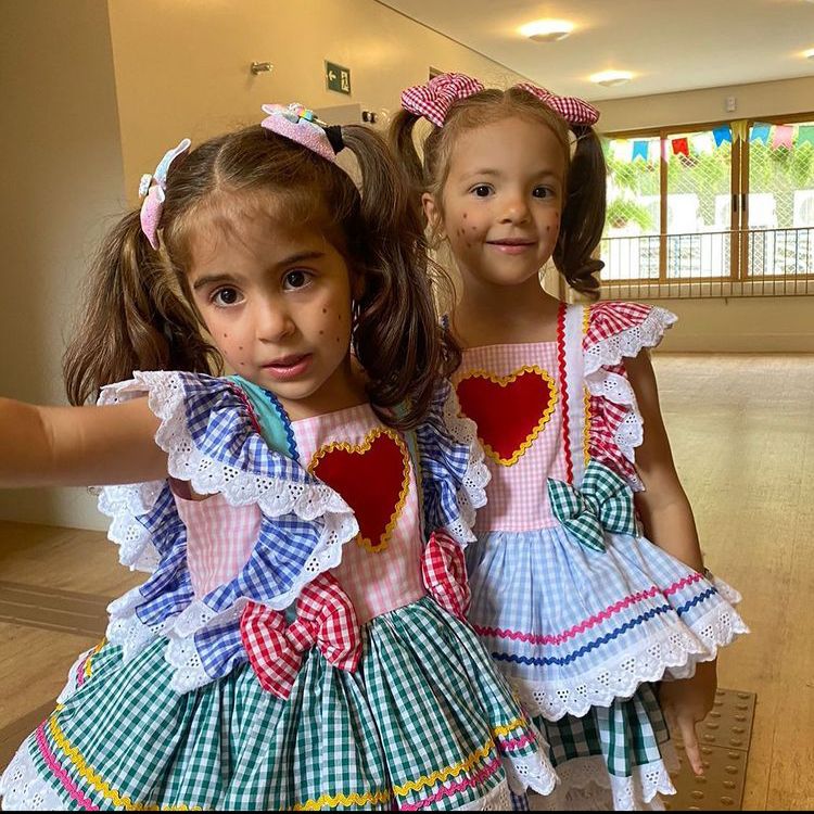 Danielle Cady and Yvette twins dressed as Caipirinhas