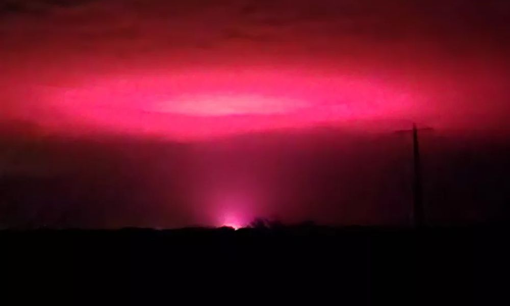 Australia's skies are getting a pinkish glow and generating curiosity among the residents