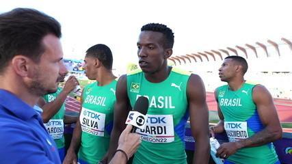 The men's 4x100m relay team comments on rankings and what needs improvement