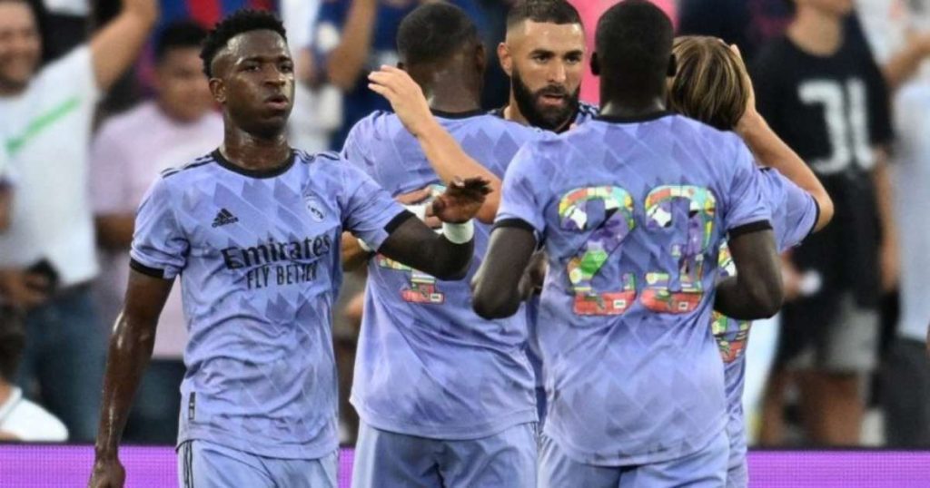 Benzema scored a penalty as Real Madrid beat Juventus in a friendly in America.