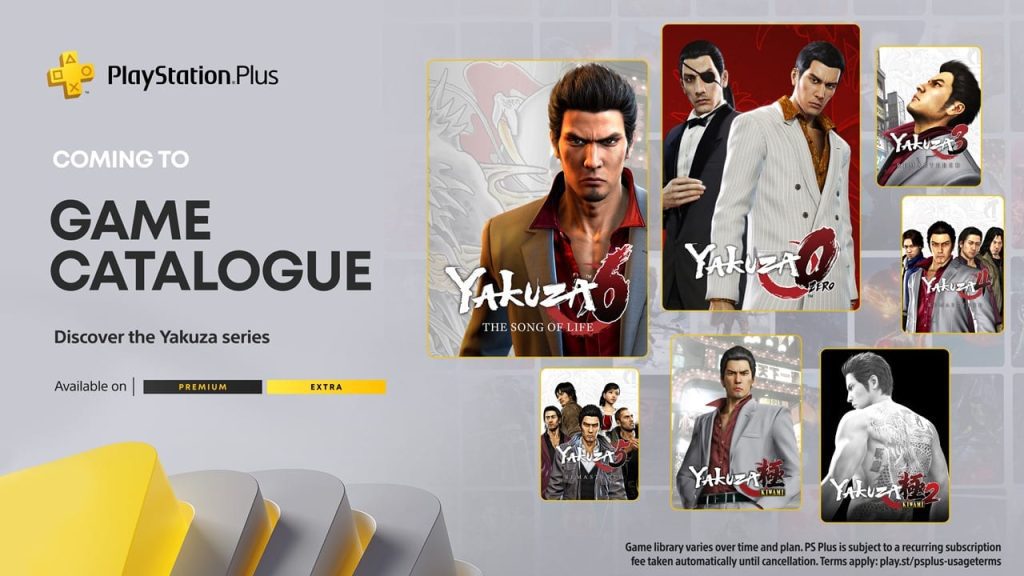 8 Yakuza Games Coming to PS Plus Catalog