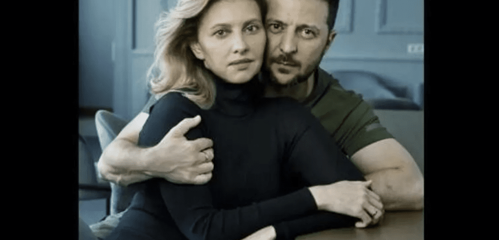 A Zelensky couple stirs up controversy by standing in front of Vogue in the rubble