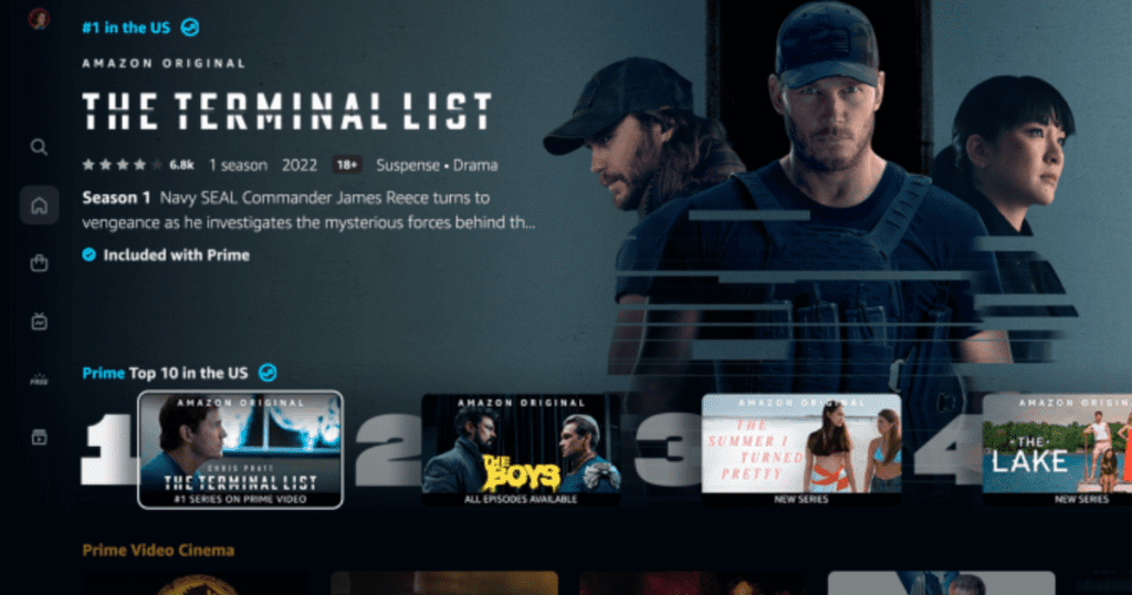 Prime Video will get a new interface with Top 10 and navigation bar