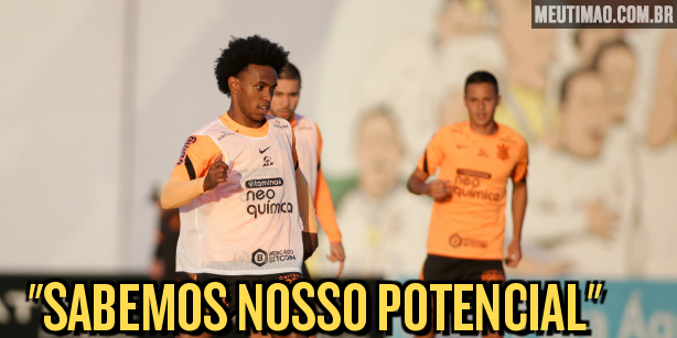 Willian says Corinthians are in a position to win Atlético MG and talks about recovering from injury