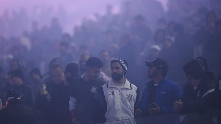 Corinthians fans attending the match against Red Bull Bragantino for Brazil - Ettore Chiriguini / AGIF - Ettore Chirigini / AGIF