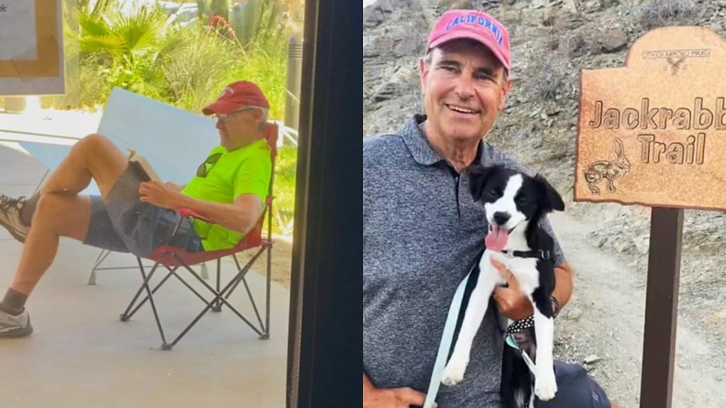 A man is camping in front of an animal shelter so he doesn't miss the chance to adopt a puppy